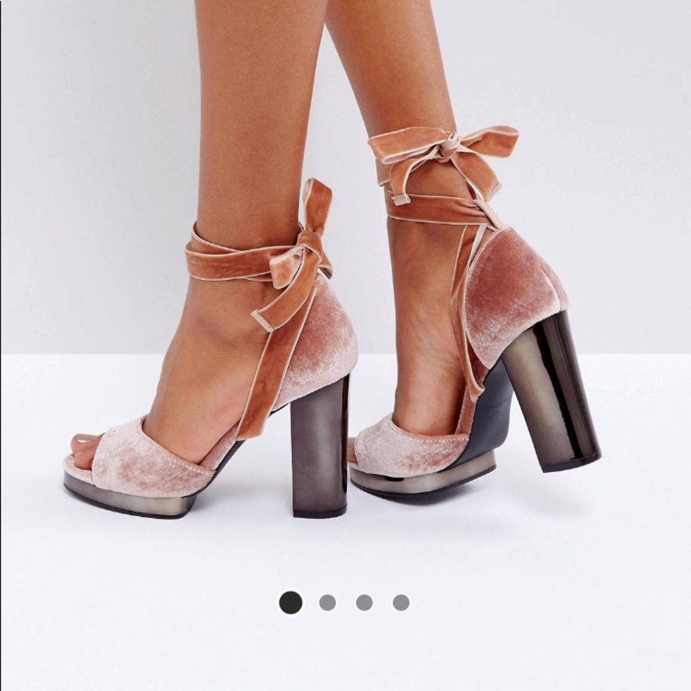 ASOS Truffle Collection Tie Up Slim Platform Sandal